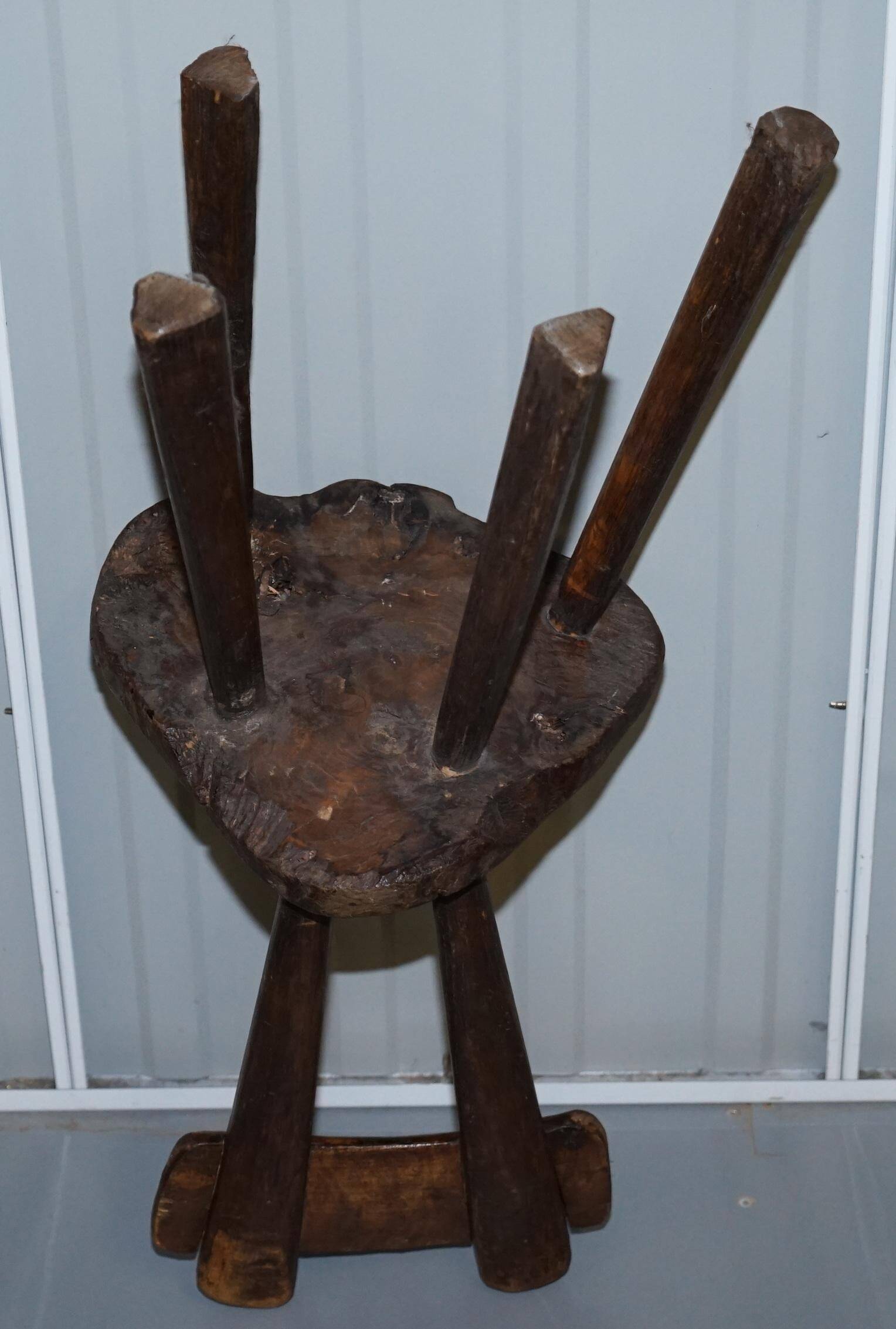 French nursing chair hand-carved in chestnut around 1760