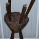 French nursing chair hand-carved in chestnut around 1760