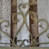 Patinated iron wall planter