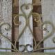 Patinated iron wall planter