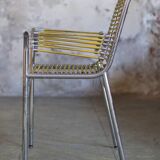 Two Rene Herbst Infabrica style Bungee armchairs