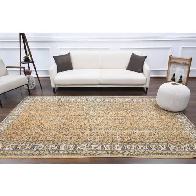 1940s Vintage Turkish Hand-Knotted Area Rug 180x290