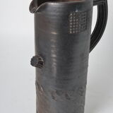Handmade stoneware pitcher