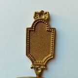 Vintage patère in solid golden brass