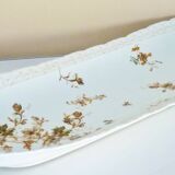 Long fish and meat dish, 19th century, Haviland Limoges porcelain, 66cm