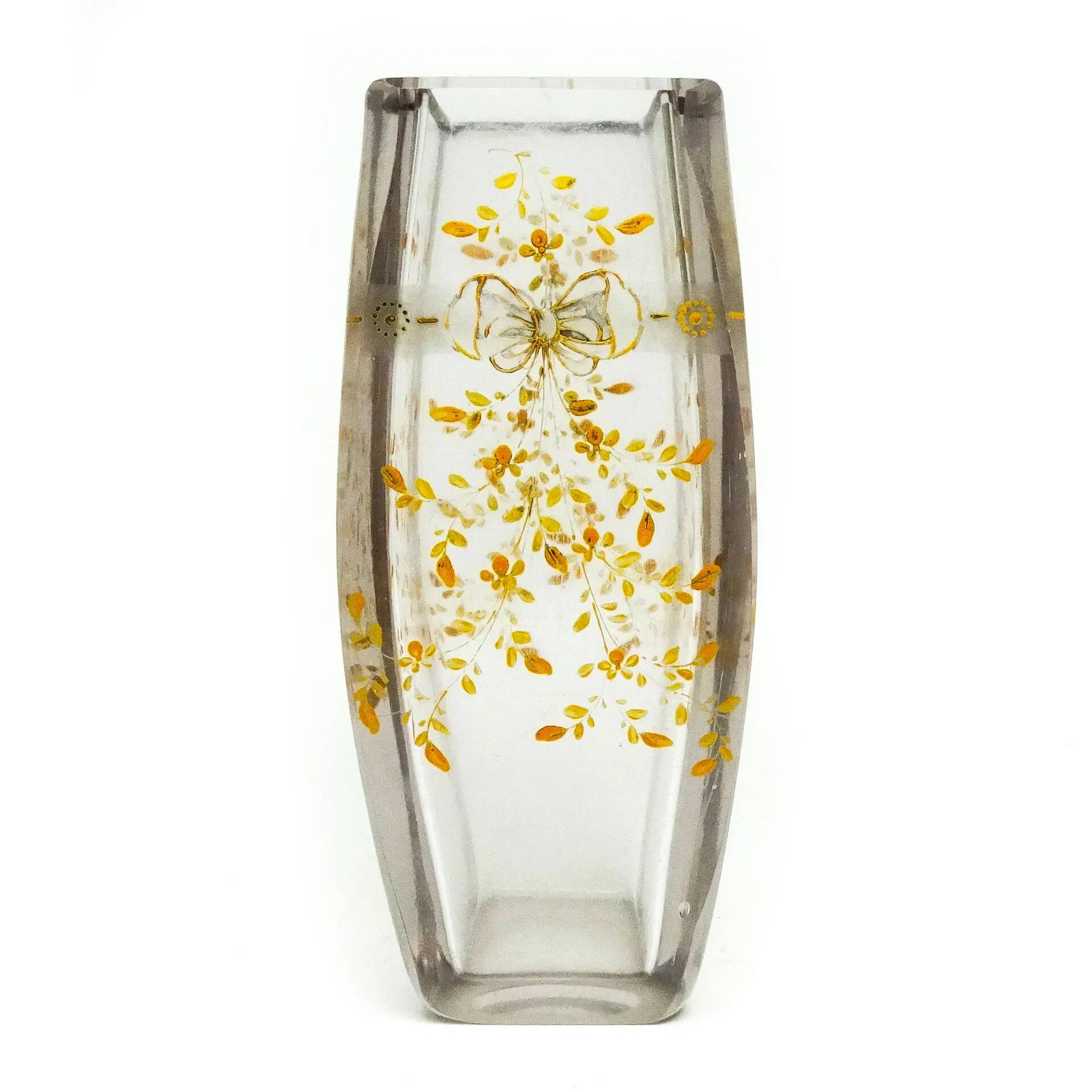 Art Nouveau vase, crystal, Bohemia Moser, Czechia, early 20th century