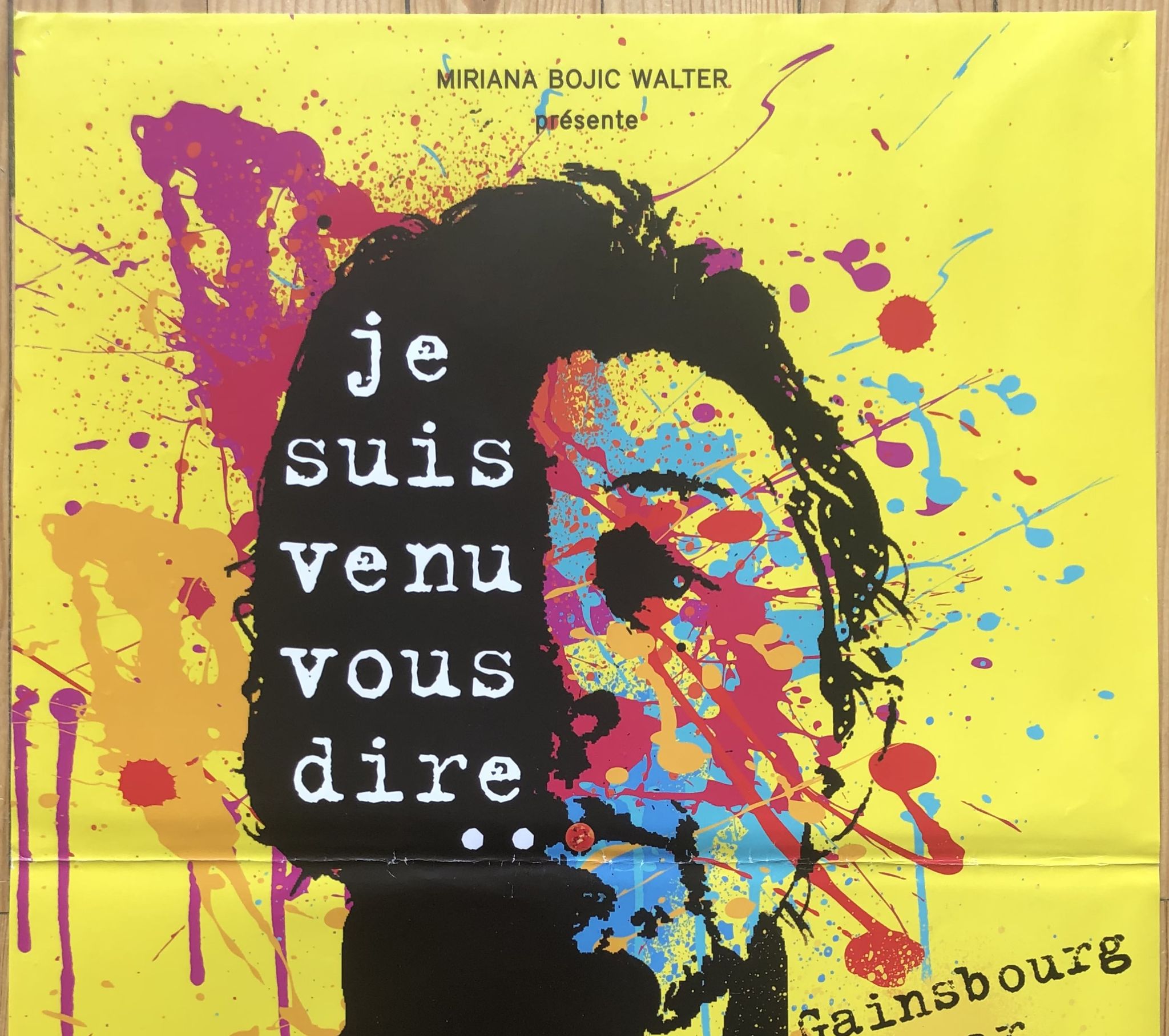 Original movie poster "I came to tell you..." Gainsbourg by Ginzburg