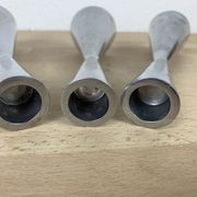Trio diabolo aluminum candle holders by Erika Pekkari for Ikea