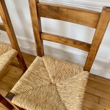 Pair of brutalist mulched chairs