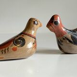 Couple BIRDS Handmade Ceramics MEXICO