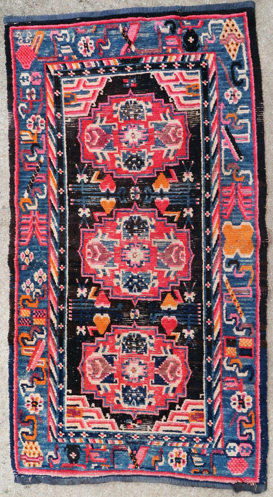 Tibetan rug 1900 150 X 80 cm