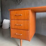 Desk 1970 - 3 drawers and tapered legs