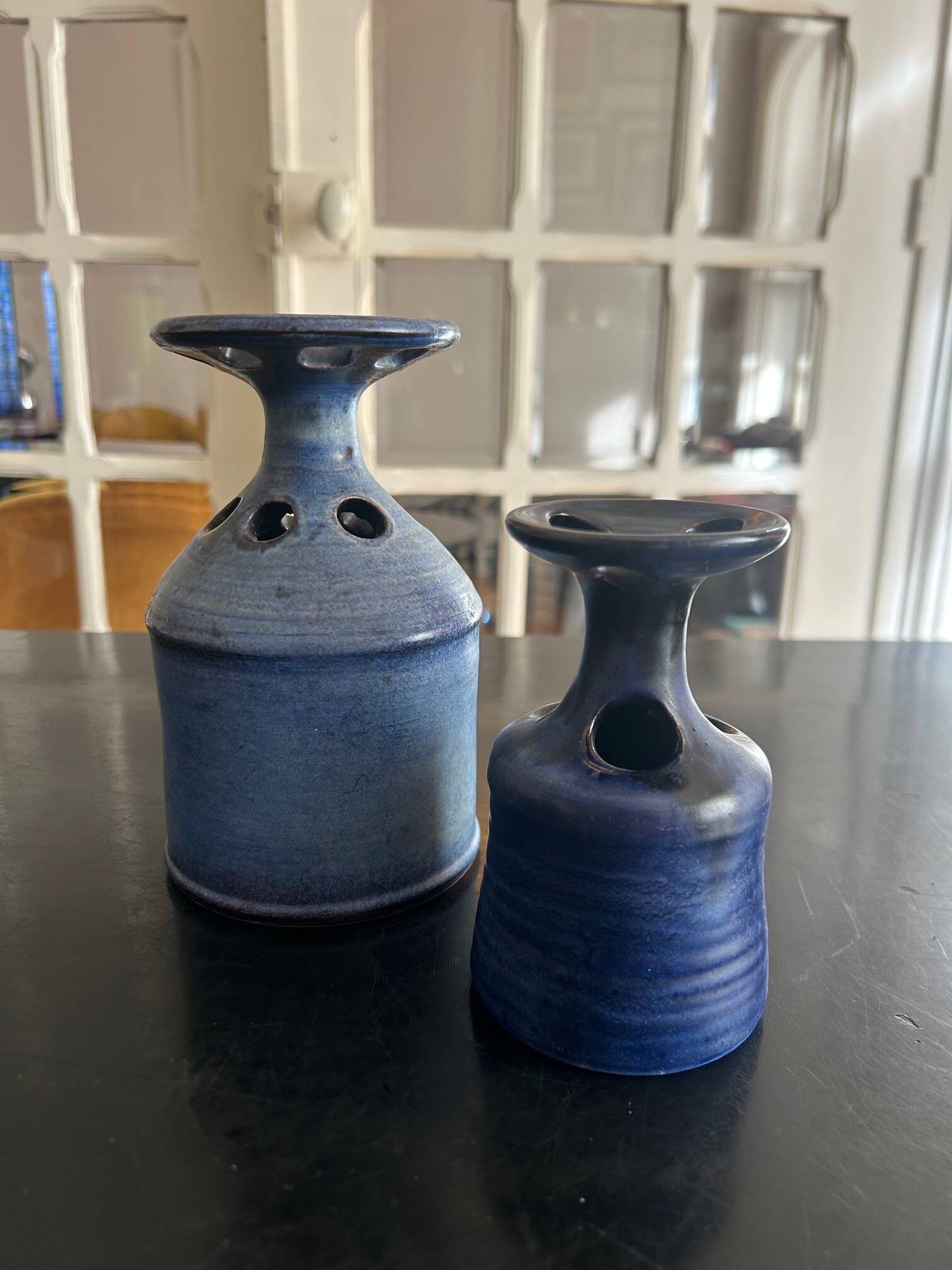 pair of Salins ceramic vases