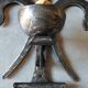Brutalist iron wall light "fleur de lys"