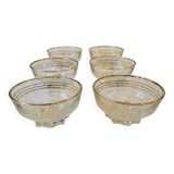 6 coupes à champagne 1930