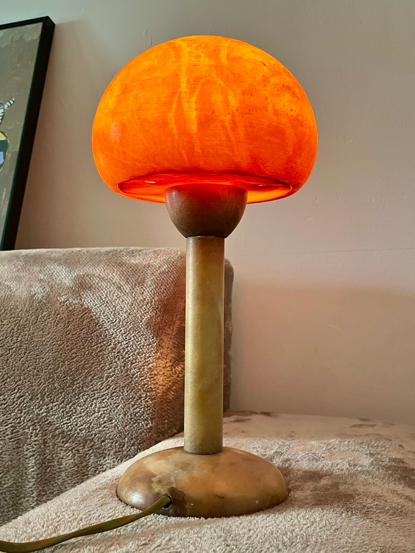 Lampe  champignon brutaliste
