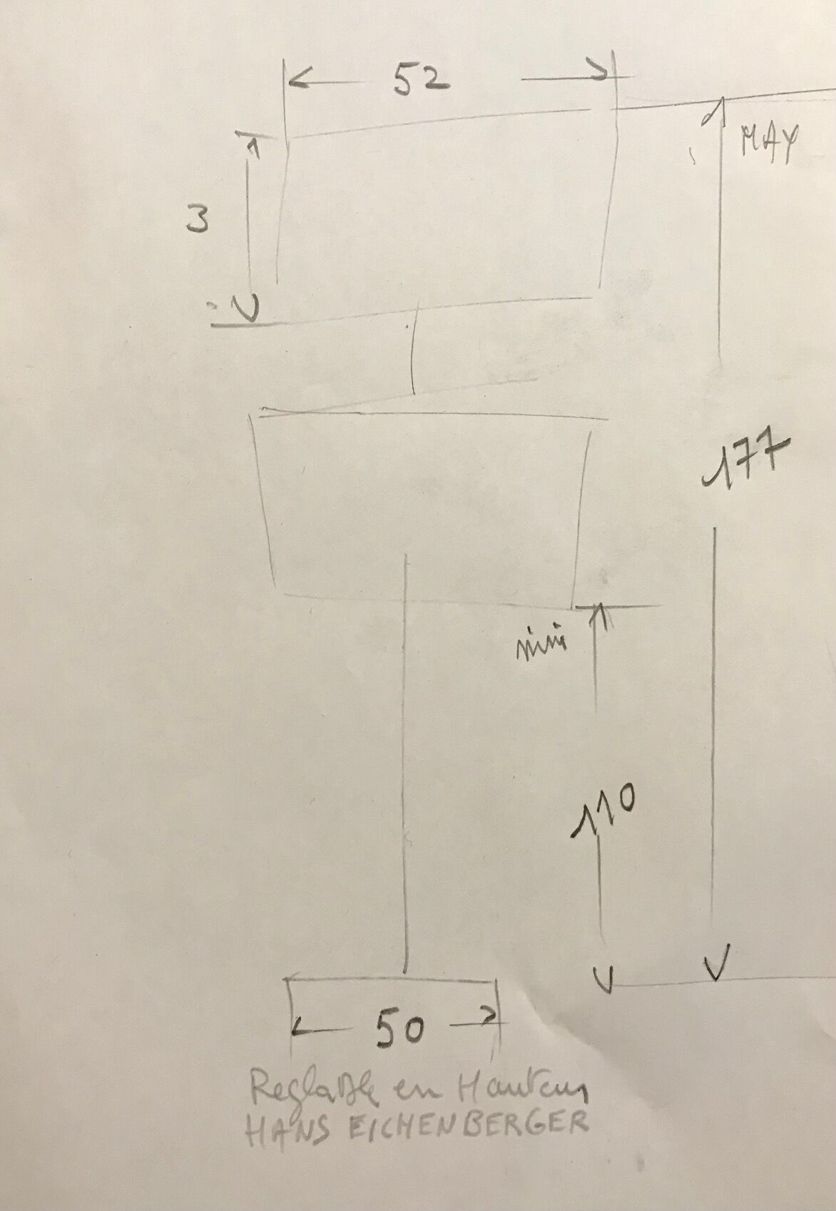 He lamppost of Swiss hans eichenberger