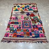 Multicolor fabric clogy carpet 140x260cm