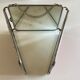 Horizontal Italian triptych barber mirror 1960 L69cm