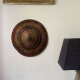 Asian straw and rattan hat