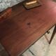 Oak side table with drawer