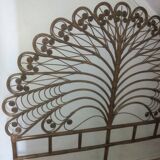 2-seat peacock rattan headboard