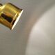 Small golden Danish hanging lamp in metal and brass.