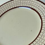 Set of 5 vintage Longchamp earthenware plates - made in France