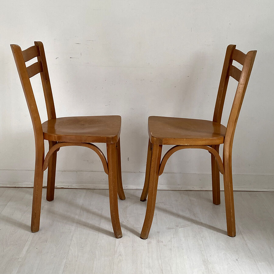Paire de chaises bistrot Baumann