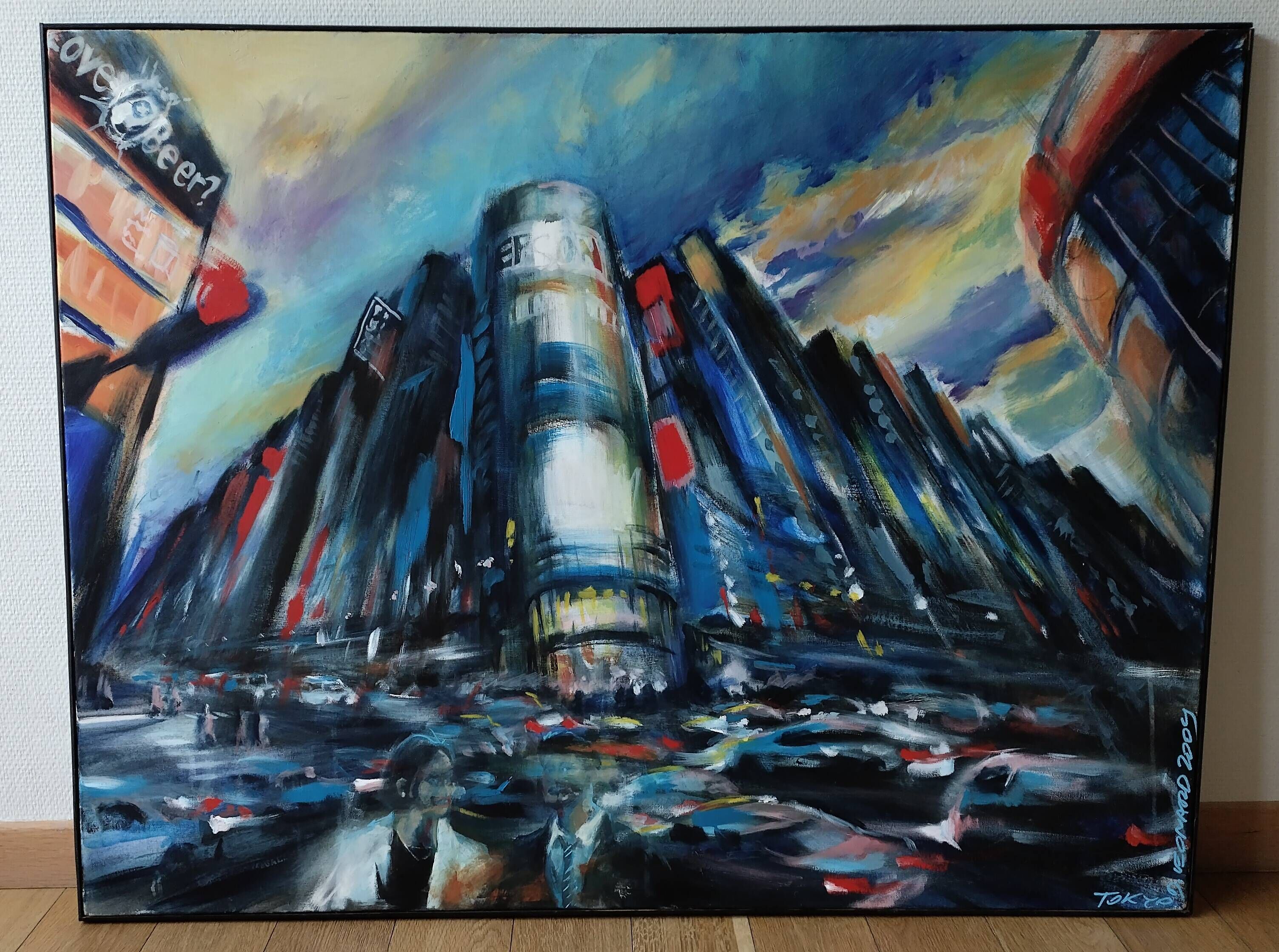 Contemporary acrylic painting Tokyo