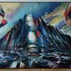 Contemporary acrylic painting Tokyo