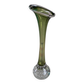 Swedish blown glass soliflore vase