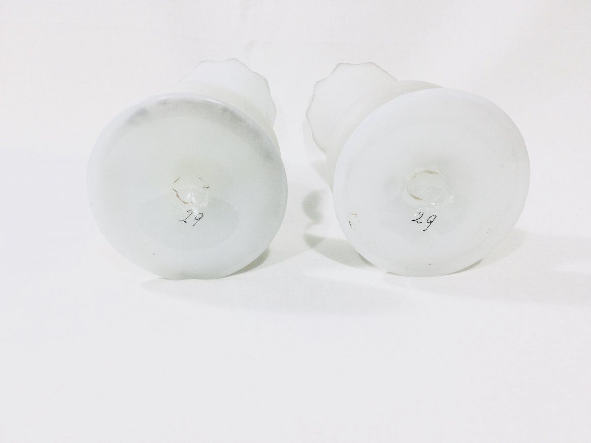 Pair of Vases In Opaline Napoleon III