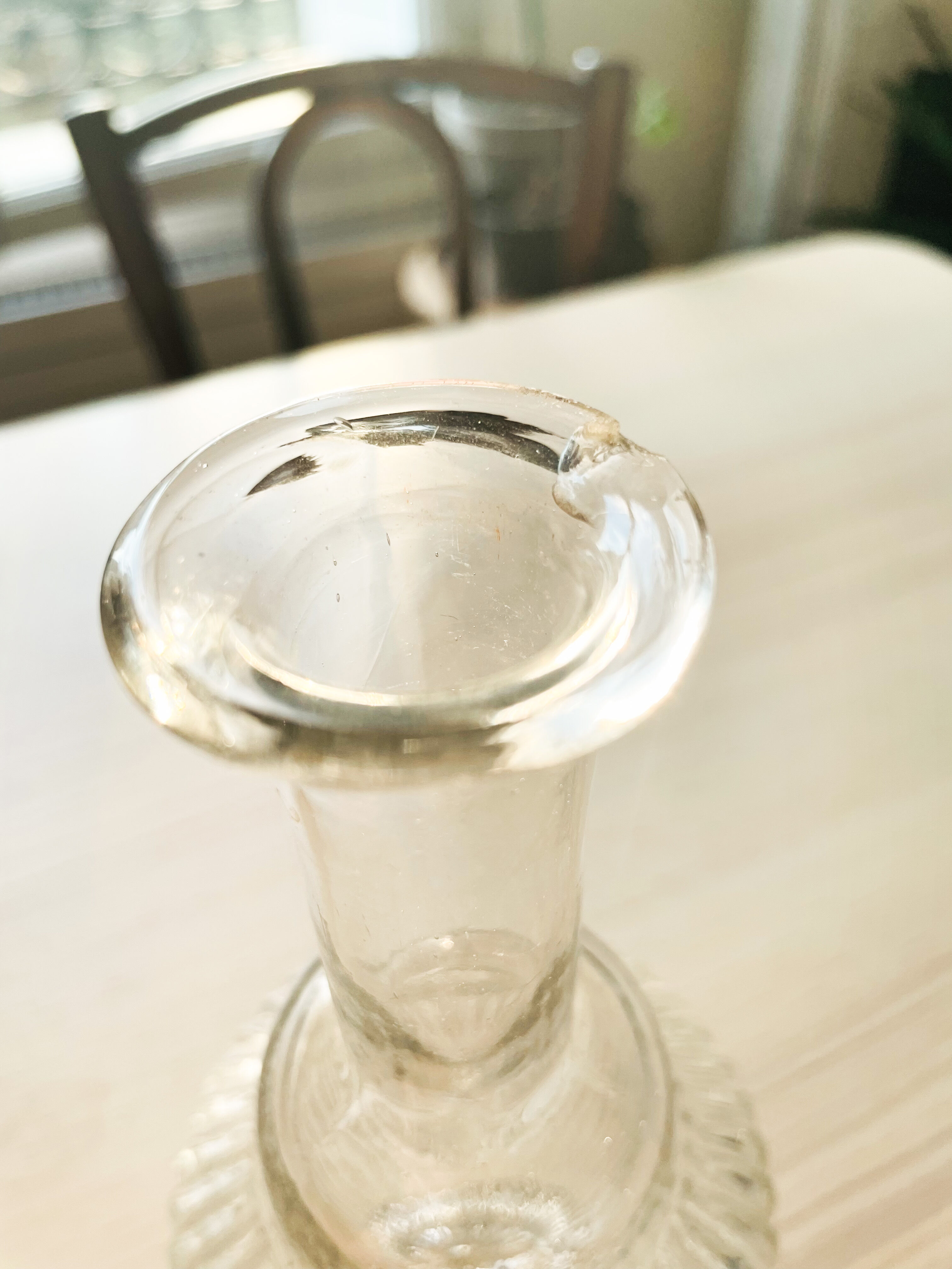 Vintage glass decanter