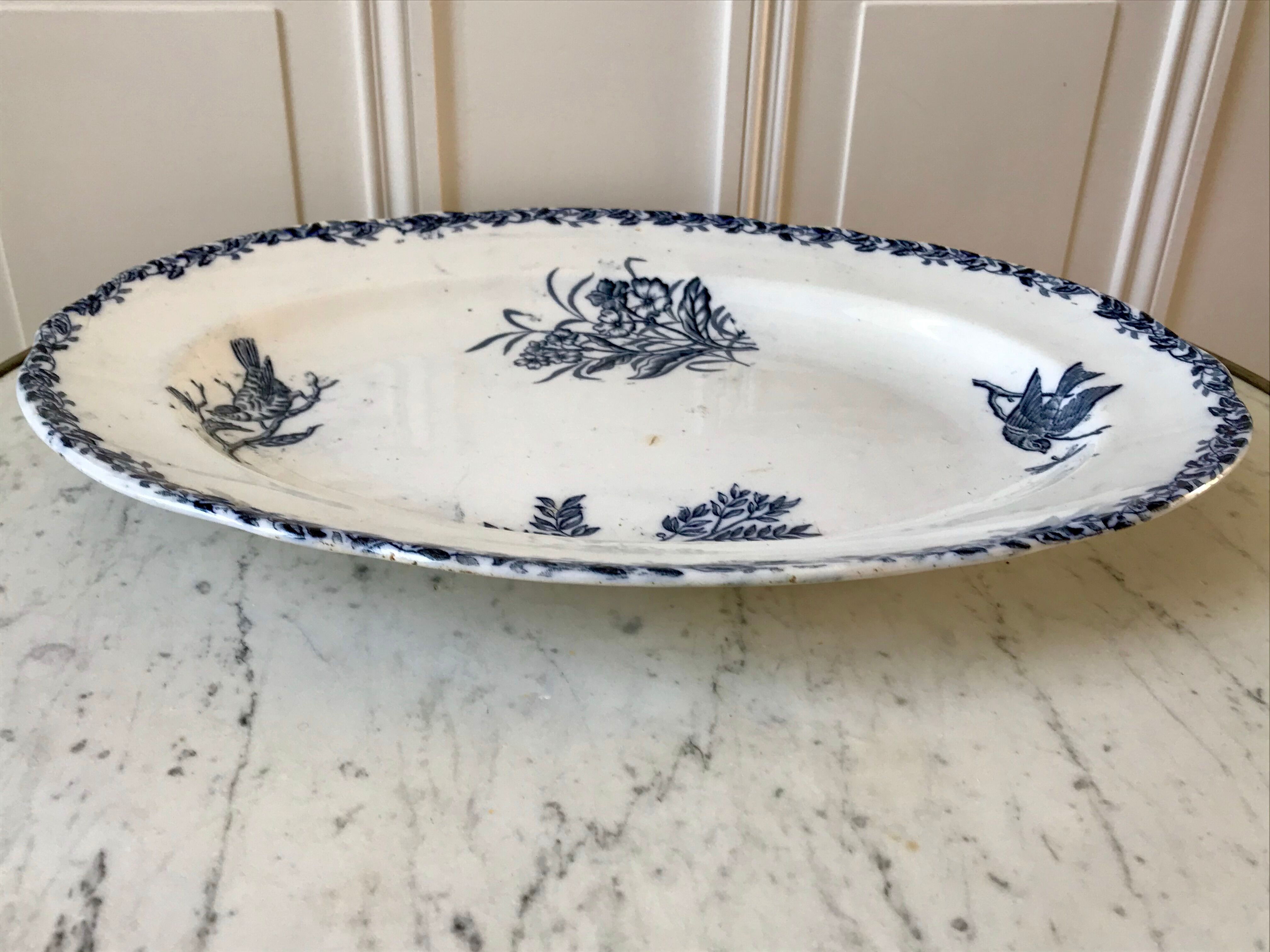 Oval dish Terre de Fer early nineteenth