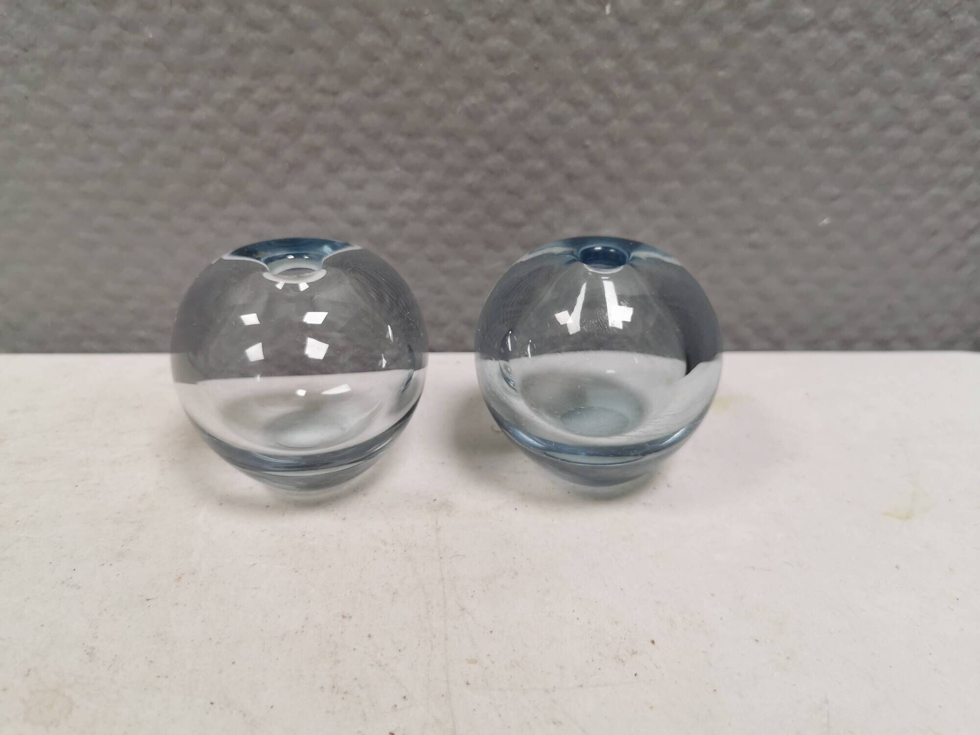 Two small "Rondo" ball vases by Per Lütken for Holmegaard Glassworks 1961