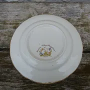 Plate reproduction of old Moustier from the 18th century.