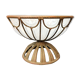 Vasque en fer forgé et verre soufflé