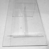Glass and plexiglass coffee table 1970