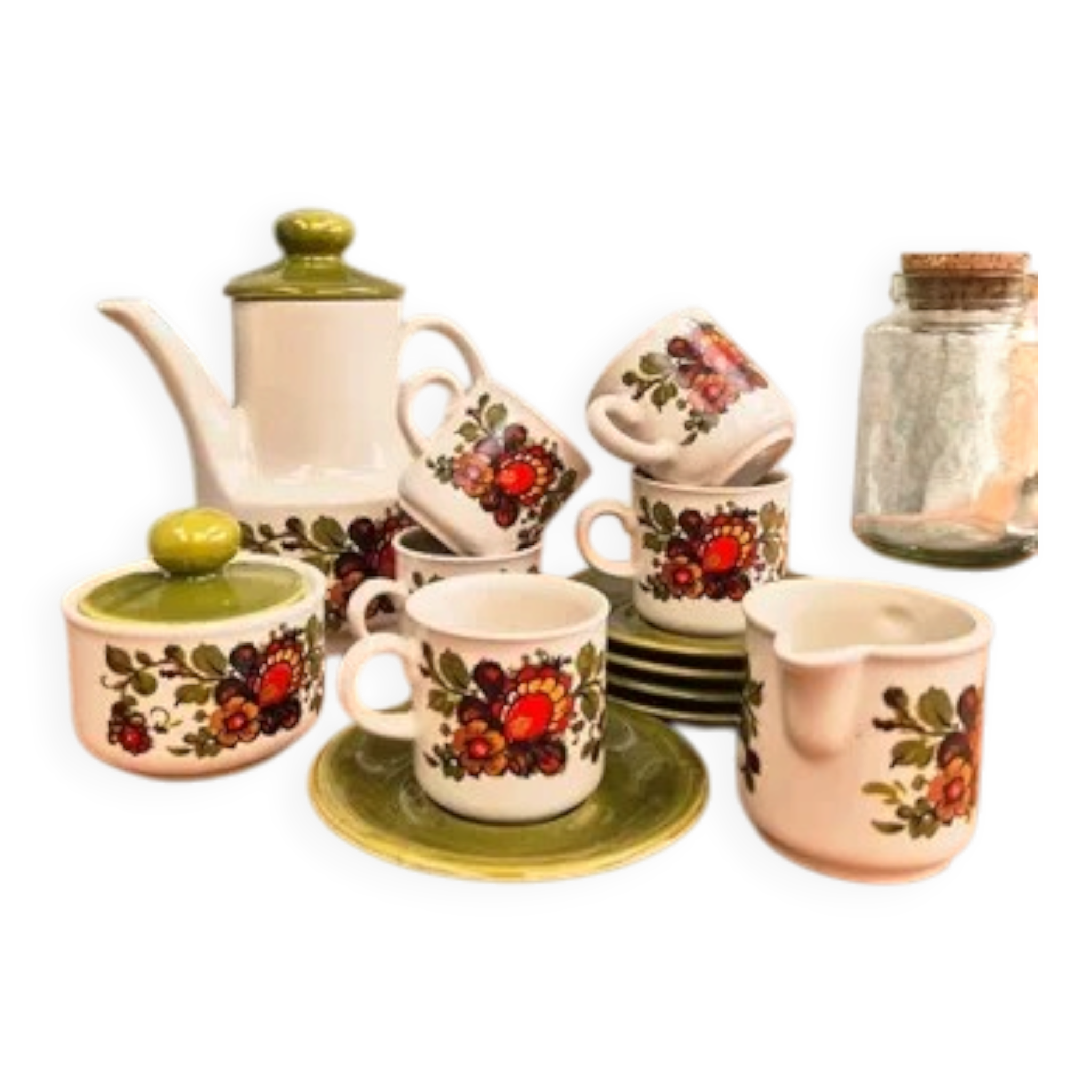 Service complet café vintage