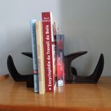 Industrial style bookends shoe shape