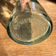 Transparent glass vase