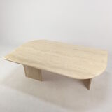 Mid-Century Italian Travertine Coffee Table, 1980s