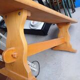 Solid wood indoor bench