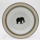 6 Porcelain soup plates, Safari.