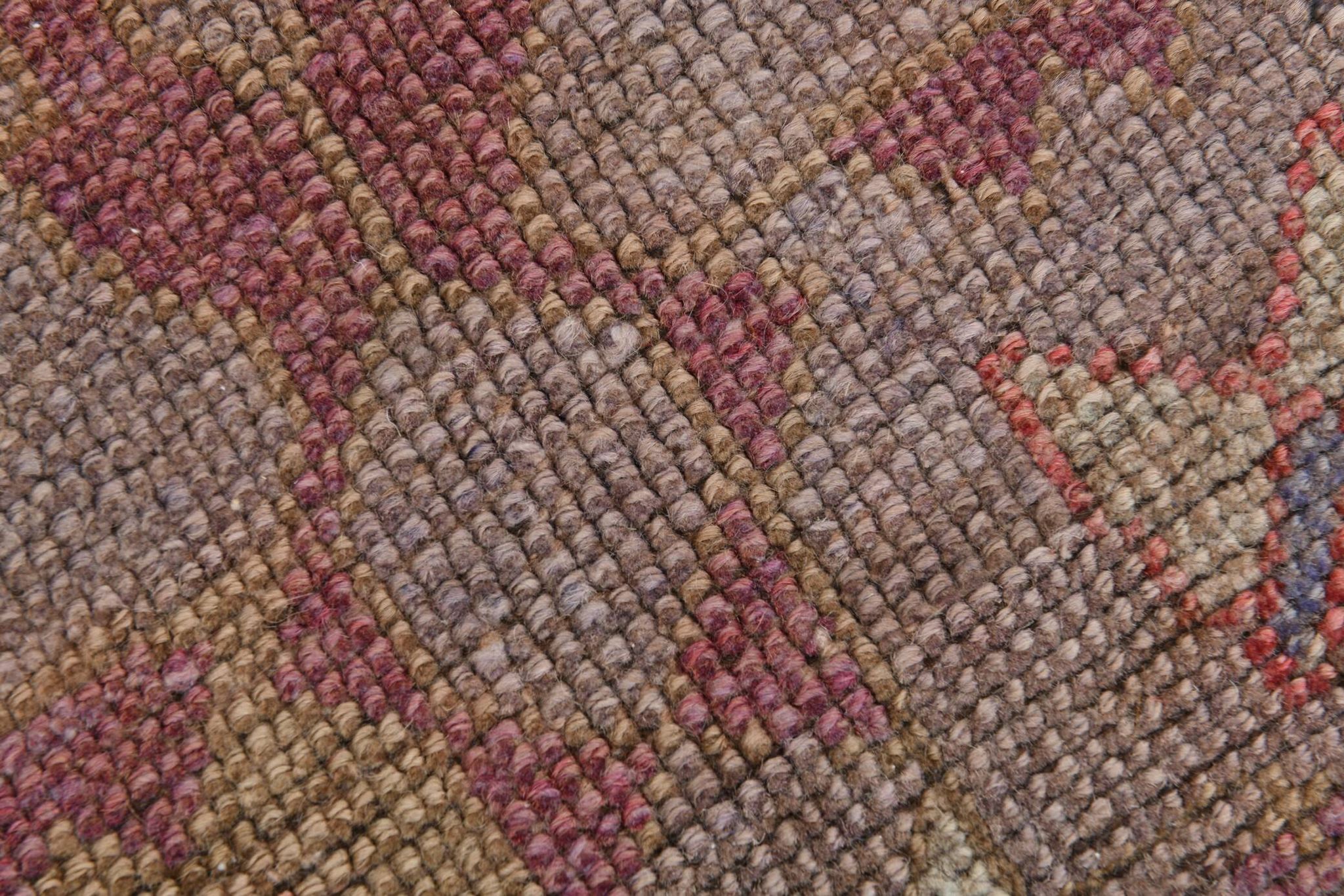 5x11 Rug For Living Room Red Brown Turkish Vintage Rug 150x338Cm