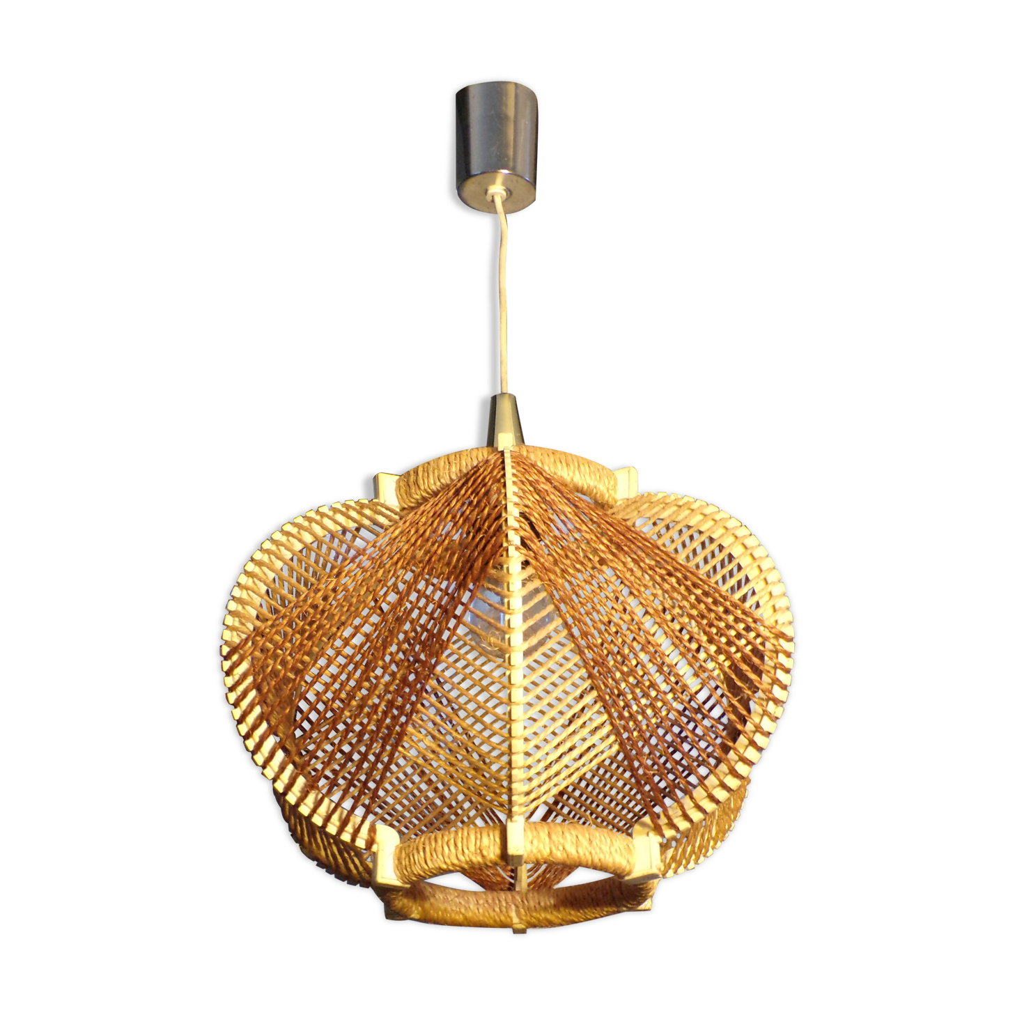 Vintage rope pendant lamp