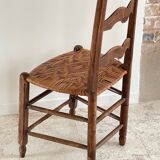 Low straw chair country style