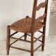 Chaise paillé basse façon campagne