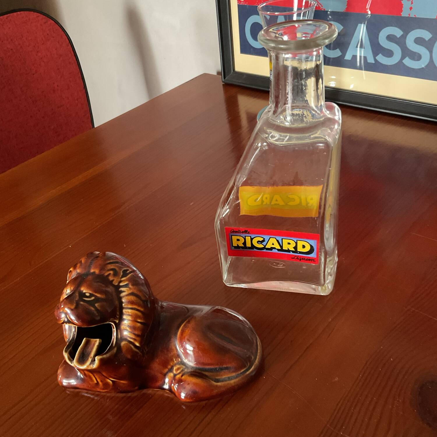 Vintage lion ashtray